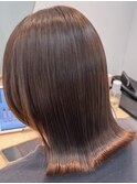 着物ヘア/大人ガーリー/ダークアッシュ/似合わせカット/木更津