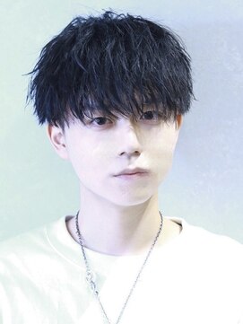 コンフィデンス 新宿3rd(confidence) メンズ緩めツイストスパイラルパーママッシュツーブロック