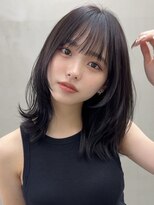 ガーデン 渋谷(GARDEN)&nbsp;ミディアムレイヤー　顔周りカット　髪質改善