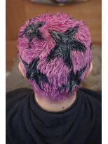 エディ(Edy)&nbsp;スパイキーショートケアブリーチダブルカラー外国人風眉毛カット