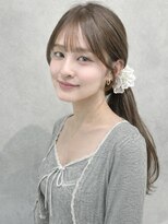 ナナローネス 渋谷(nana loness)&nbsp;顔まわりカット まろやかベージュ 韓国風ヘア レイヤーカット