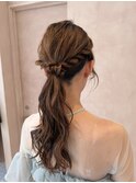【中里恵梨】ヘアセット/お呼ばれヘア/ローポニー/参列ヘア