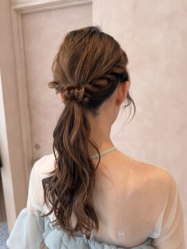 オン キャナルシティ博多前店(on) 【中里恵梨】ヘアセット/お呼ばれヘア/ローポニー/参列ヘア