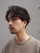 バイフィフス 原宿/表参道(by fifth) センターパートシャドウパーマルーズパーマ大人メンズヘア