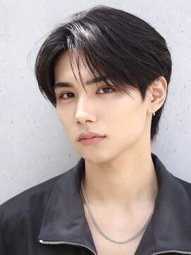 エイド 本店(aid) シースルーセンターパートナチュラルショートダウンパーマ