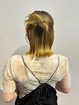 コンクス(CONKS) カチモリボブヘアセットタイトヘアハーフアップ20代