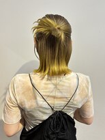 コンクス(CONKS) カチモリボブヘアセットタイトヘアハーフアップ20代