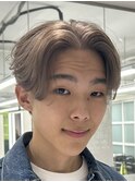 刈り上げセンターパート/波巻きツイストスパイラル/円町