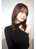 ひし形シルエット/韓国風レイヤー/ ココアブラウン/ 船橋