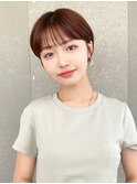 ハンサムショート/丸みショートボブ/20代30代40代50代/顔周り