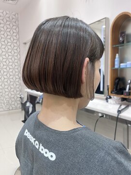 ピークアブー アヴェダ ギンザシックス(PEEK-A-BOO AVEDA GINZASIX) 【ミニマムボブ】タイトボブ 丸みボブ ◆