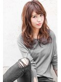 『mafola徳島』大人可愛い★ワンサイドスポンテニアスセミロング