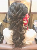 和風くるりんハーフ【ヘアセット】