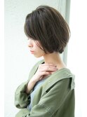 【Un ami】 松井幸裕 ナチュラルボブ サイドシルエット