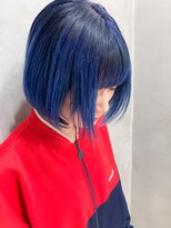 テトヘアー(teto hair) シャーベットブルー、水色、グラデーションカラー、アイスブルー