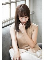 カリン 横浜店(carin) 【carin横浜】暗めカラー/大人ガーリー/鎖骨ミディアム/艶カラー