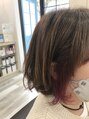 トロンヘアー(tronc hair) ちょっと目を引くイヤリングカラーもオススメです♪