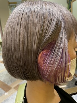 ムーン(moon) 12月#縮毛矯正#ストレート#ミニウルフ#テラコッタ#くすみブルー