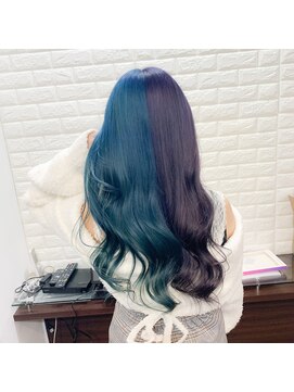 リズム(Re._sm) アクアブルー×パープル ツートーンカラー