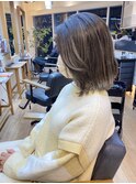 ［OCEAN Hair&Life 水田成美］デザインカラー風グレージュカラー