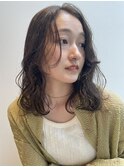 *olive greige × nuance lob*