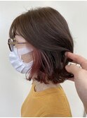 大人可愛い切りっぱなしボブ