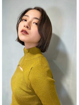 ヘアメイク パッセージノエ 浜田山店(Passage noe) 切りっぱなしミニボブ