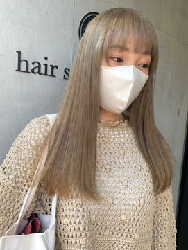 ヘアサロン ガリカ 表参道(hair salon Gallica) 【柴田優香】ハイトーンミルクティーカラー<表参道>