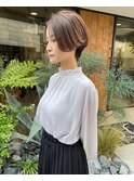 大人ガーリーハンサムショート（お客様スタイル）