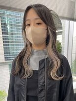 ジエクト カナウ(The Ect canow)&nbsp;韓国風顔周りカット/インナーベージュカラー/オルチャンヘアー