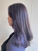 カシェ リタ ヘアー(CACHE'&RITA HAIR) イヤリングカラー◯ロングレイヤー◯ラベンダーグレージュ