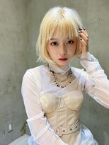エイミー(Aimee)&nbsp;Aimee 町田   丸みボブ×ブロンド