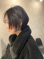 ロム(ROM) 透け感ショートボブ