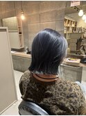 外ハネボブ×ダークブルー