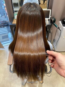 ストーリー 与野店(STORY:E) 縮毛矯正×艶髪×上品ナチュラルブラウン[与野]