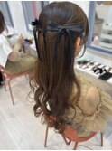 ちゅるちゅるハーフアップ