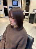 イメチェン顔まわりレイヤー/ショコラブラウン