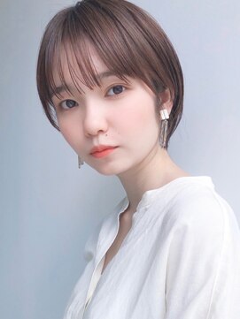 セイドット リー(Say. Ree) say.イメチェン外ハネボブ美髪ワイドバングマロンブラウン