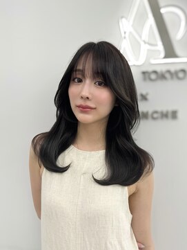 アマトウキョウスマートサロン(AMA TOKYO×Smart Salon) 韓国ヘア　2wayバング  レイヤーカット くびれヘア  顔周り