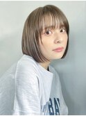 ボブ前髪カットショートおくれ毛_F40171