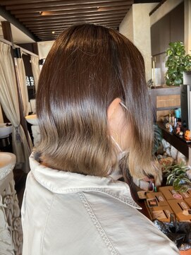 アンツ サザンリゾート 茅ヶ崎店(ANT'S Southern Resort) 30代/40代/50代　ミディアム　デザインカラー　グラデーション