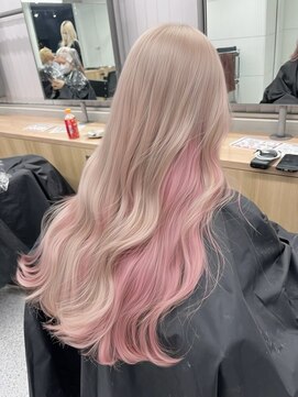 メルトトウキョウ(melt.tokyo) インナーカラー/トリートメント/デザインカラー/ペールピンク