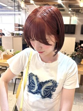 ディッセンバー 神宮前(December) 1ブリーチまたはブリーチなしダブルカラーで叶うピンクカラー♪