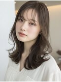 透明感×抜け感/20代30代グレージュくびれレイヤー越谷