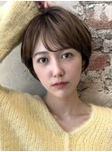『岩田莉奈』新宿髪質改善　大人の魅力引き出す丸みショートボブ