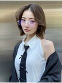 ふわっとレイヤーボブ