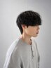 メンズカット＋パーマ＋眉カット＋クイックスパｏｒトリートメント￥13200