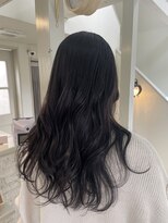 エクファ ヘア シェリル 草津 南草津店(ex-fa hair cherir)&nbsp;ミルクティーブロンド/ダークブルー/デジタルパーマ/南草津