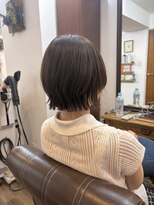 ヘアーサロン ラフリジー(Loufreasy)&nbsp;顔周りレイヤーで小顔見え◎顎ラインレイヤーボブ