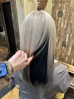 ヘアー クリエイト カルバリ(HAIR CREATE Calbari) ブロンド×アウターカラー